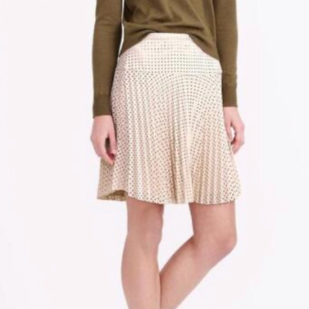 NWT JCrew Lasercut Cream Skirt Size 0